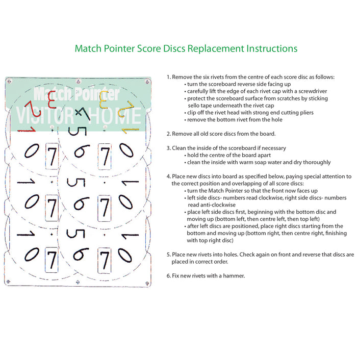 SCORE DISCS Replacement Set