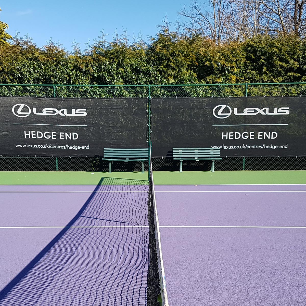 LEXUS Branded Windbreak - MEDIUM PRINT - 12m x 2m