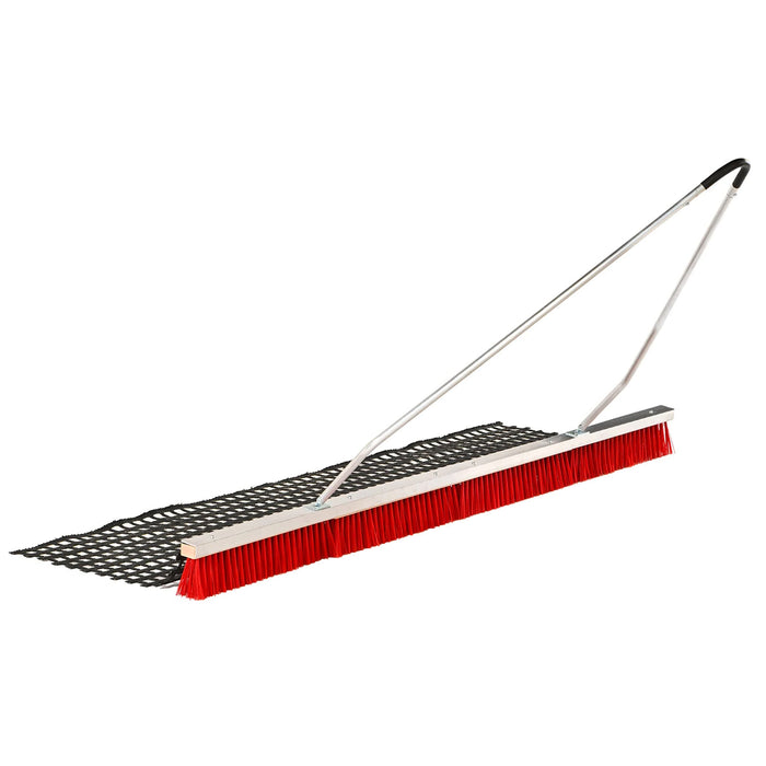 tennis court drag brush and mat