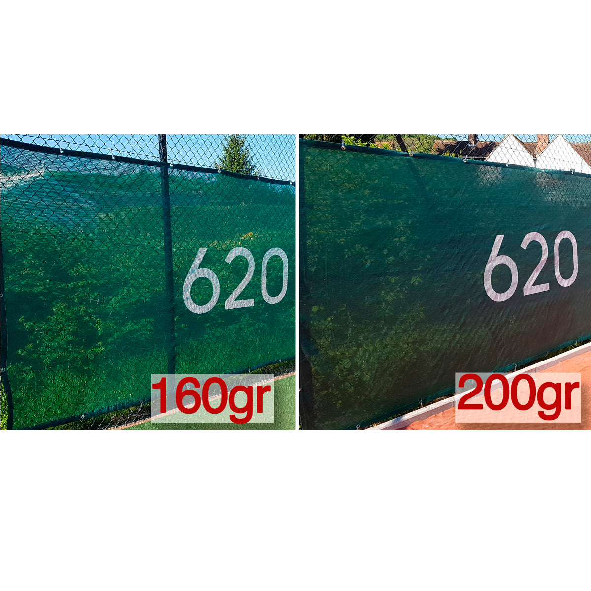 Tennis WINDBREAK Plain 12m x 2m