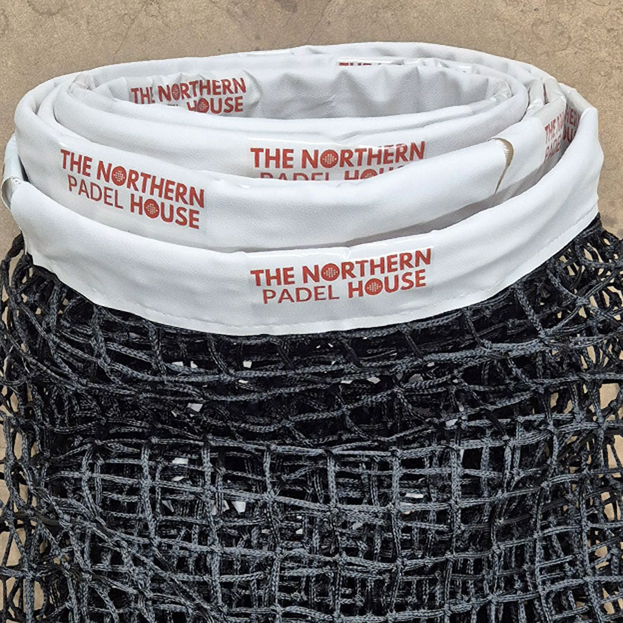 Padel Net Side View Premium Padel Net – Suitable for All Padel Courts – Tennis Court Supplies