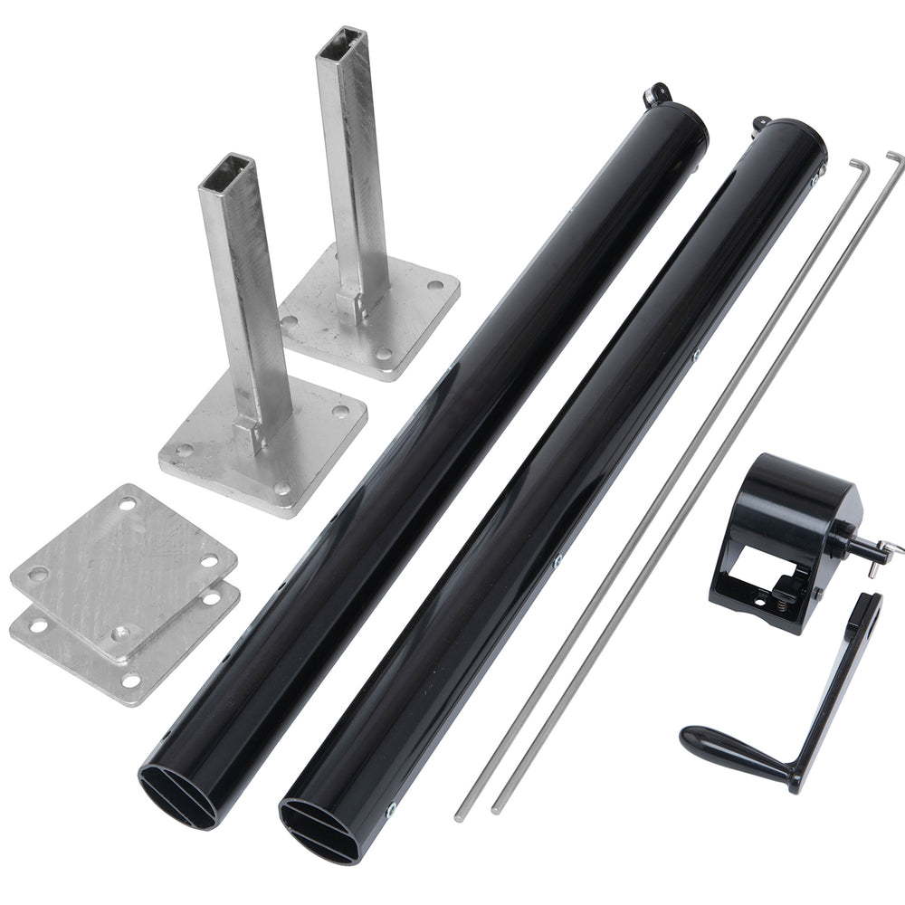 PADEL Net Posts with Base Plate – Tennis Court Supplies