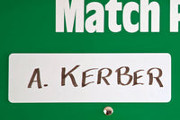 Tennis scoreboard name plates