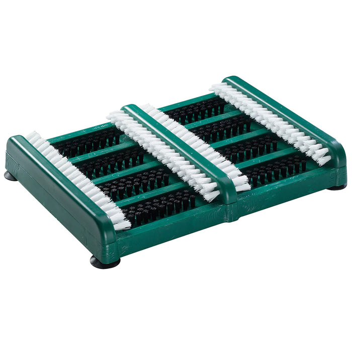 tennis shoe brush tray - sturdy plastic tray with PVC bristles